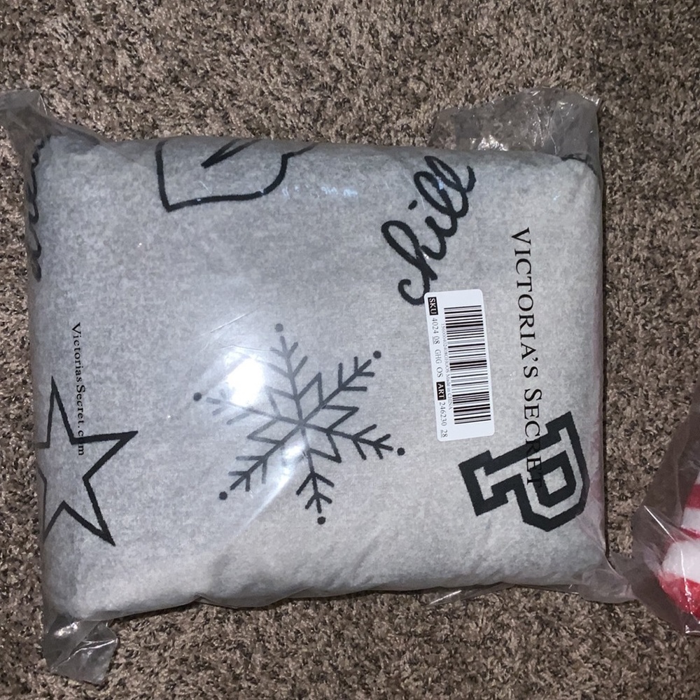 Vs pink Sherpa blanket